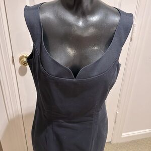 Tahiti size 14 dark navy beautifully lined sleeveless dress